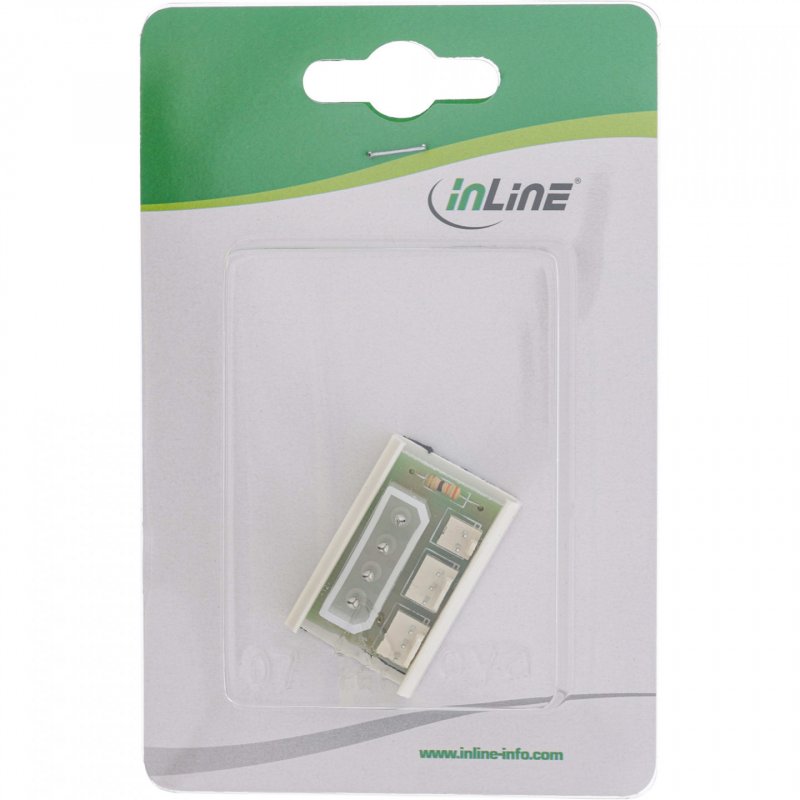 InLine compatible Lufter Power Adapter Platine - 4Pin Molex