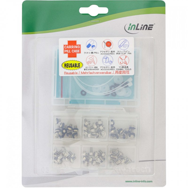InLine compatible PC-Schraubenset, 83-teilig