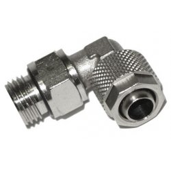 Innovatek Screw-1 / 4 "angled connecteur de fils Argent