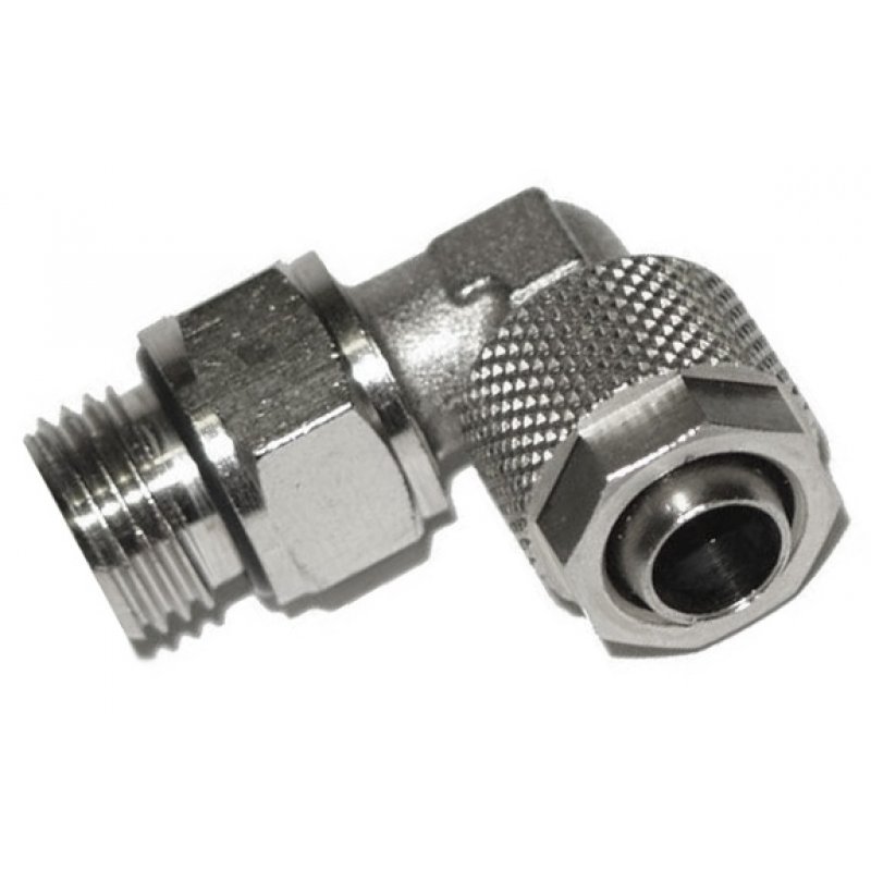 Innovatek Screw-1 / 4 "angled connecteur de fils Argent