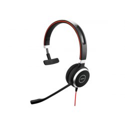 Jabra compatible Evolve 40 UC Mono Casque audio - Casque Unified Communications pour VoIP Softphone avec annulation pass