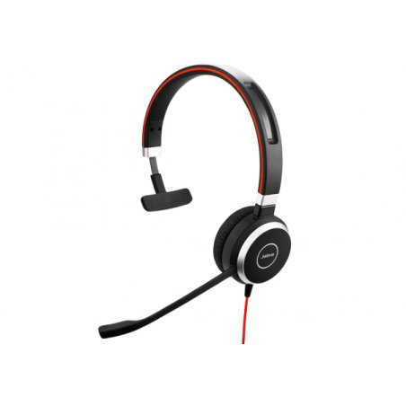 Jabra Evolve 40 UC Mono Casque Avec fil Arceau Bureau/Centre d'appels Noir