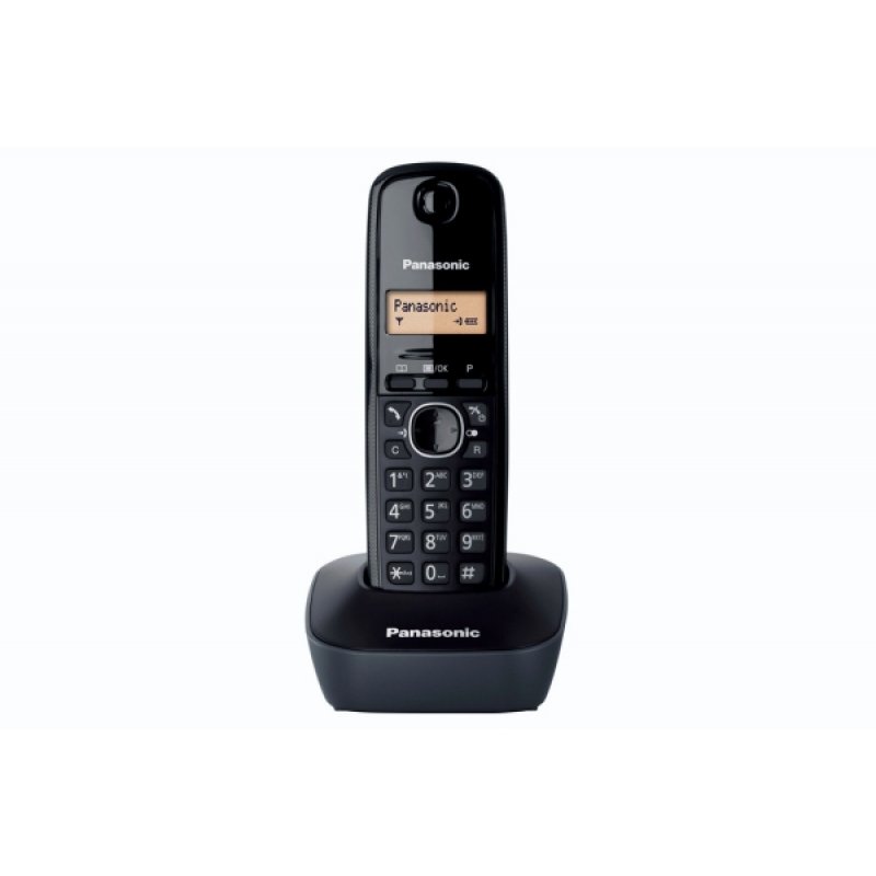 Panasonic KX-TG1611FRH telephone DECT telephone Caller ID Black