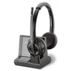 POLY W8220-M, MSFT Headset Wireless Head-band Office/Call center Bluetooth Black