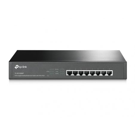 8-PORT GIGABIT DSKTP POE SWTCH 802.3AT 126W POE 1U 13