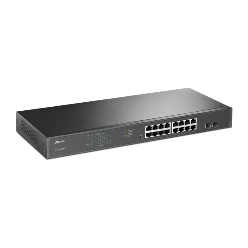 TP-Link compatible JetStream TL-SG1218MPE - Switch - 16 Anschlüsse - Smart - an Rack montierbar