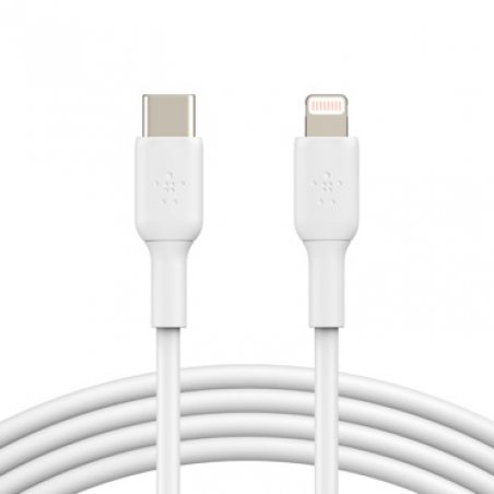Câble USB-C vers Lightning MFI (blanc) - 1 m