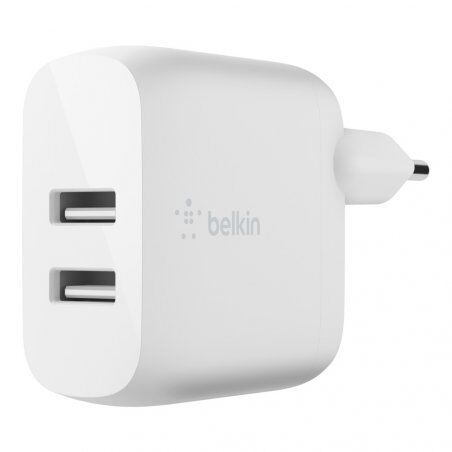 Boost Charge Chargeur secteur 2 ports USB-A 24 W (Blanc)