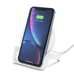 Chargeur à induction Boost Charge Stand 10 W avec adaptateur secteur (Blanc)