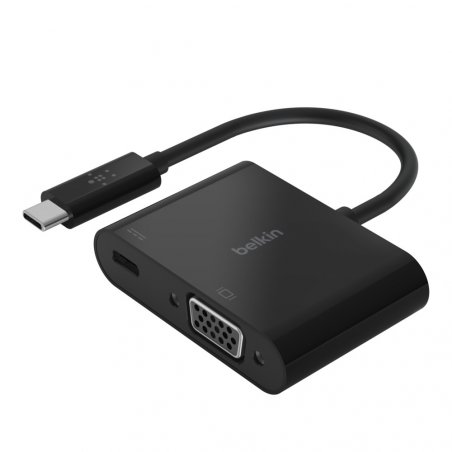 Adaptateur USB-C VGA 60W, noiradaptateur usb