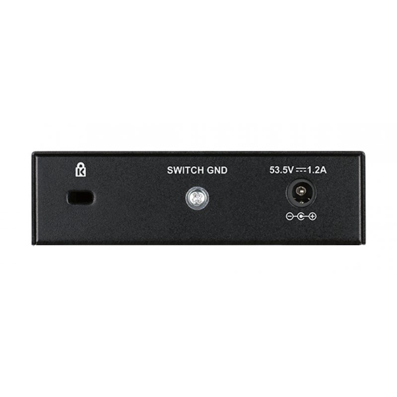 D-Link DGS-1005P Non-géré L2 Gigabit Ethernet (10/100/1000) Connexion Ethernet, supportant l'alimentation via ce port 
