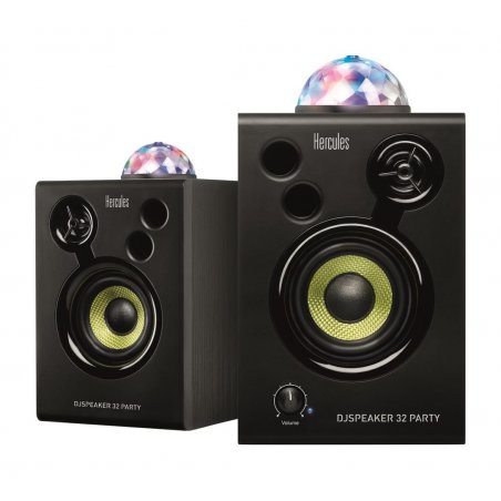 Hercules DJ Speaker 32 Party haut-parleur Noir Avec fil 30 W