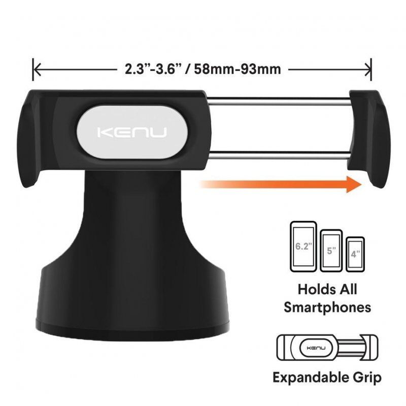 Kenu Airbase Pro Passive holder Mobile phone/Smartphone Black, Silver