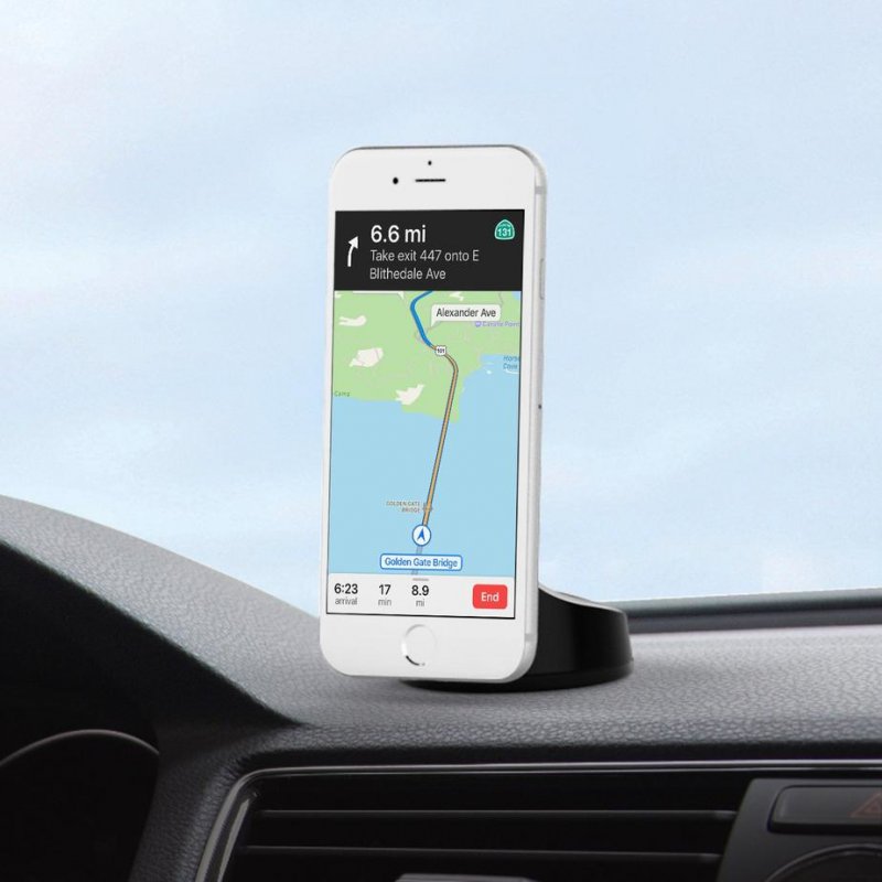 Kenu Airbase Magnetic Support passif Mobile/smartphone Noir, Argent