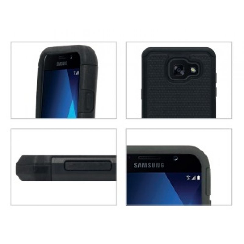 Mobilis BUMPER RUGGED CASE FOR GALAXY A5 2017 coque de protection pour téléphones portables 13,2 cm (5.2") Housse Noir