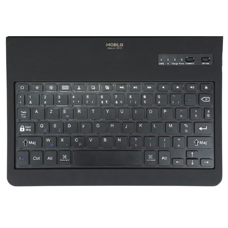 Mobilis 048033 mobile device keyboard Black Bluetooth ĄŽERTY French