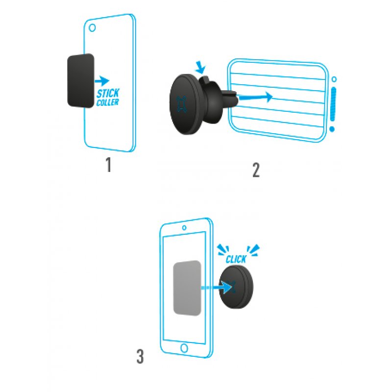 Mobilis 044004 holder Passive holder Mobile phone/Smartphone Black