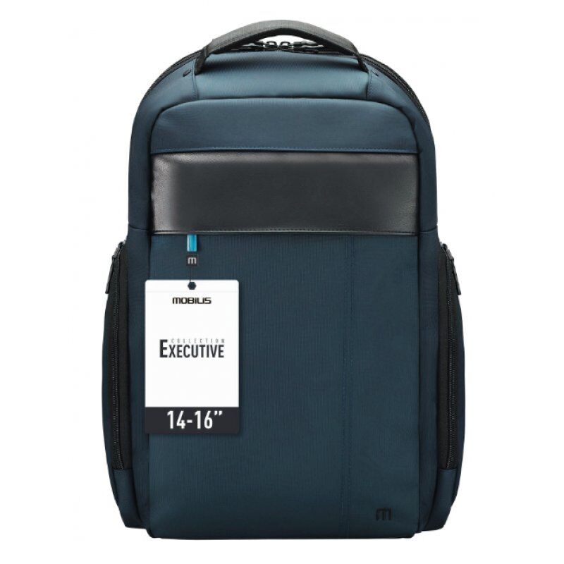 Mobilis Executive 3 sacoche d'ordinateurs portables 40,6 cm (16") Étui sac à dos Noir, Bleu