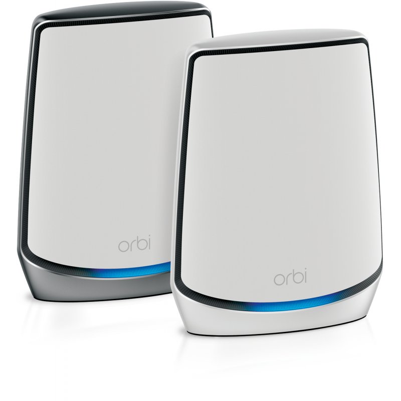 NETGEAR Orbi RBK852 AX6000 WiFi 6 Mesh System Tri-bande (2,4 GHz / 5 GHz / 5 GHz) Wi-Fi 6 (802.11ax) Gris, Blanc 8 Inter