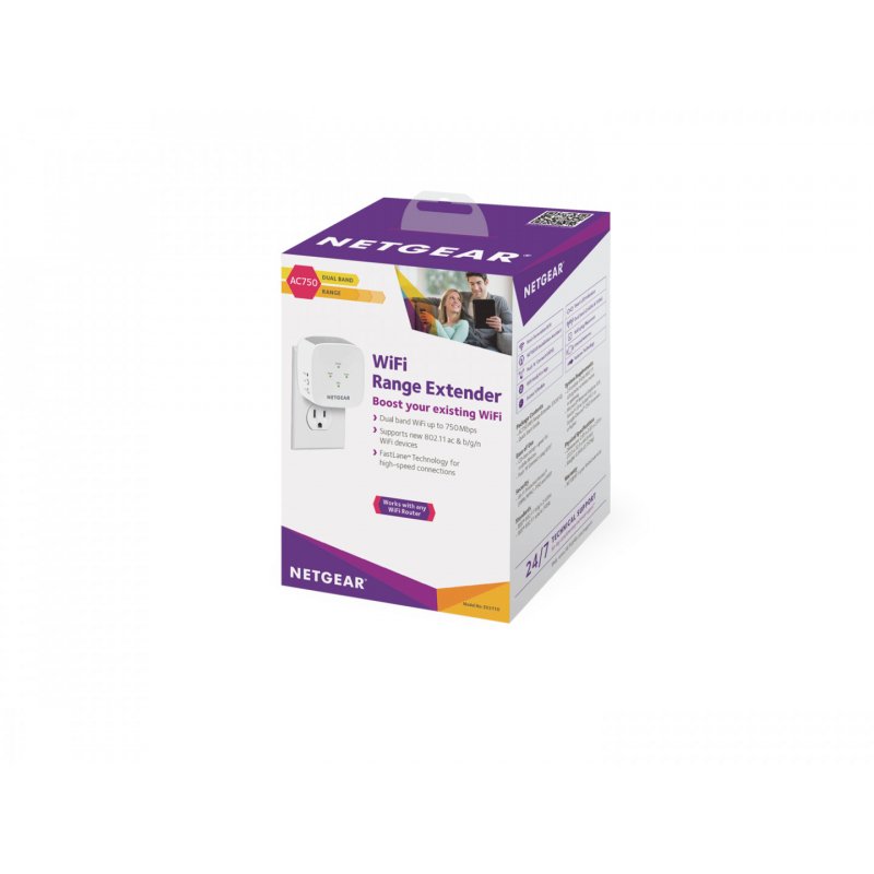 NETGEAR EX3110 Network transmitter & receiver White 10, 100, 300 Mbit/s