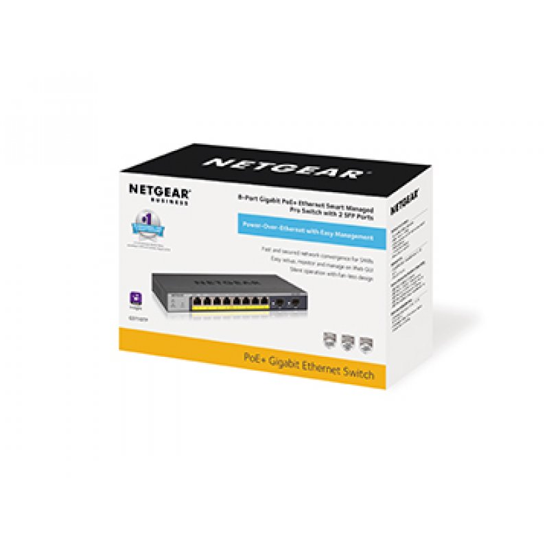 NETGEAR GS110TP Managed L2/L3/L4 Gigabit Ethernet (10/100/1000) Power over Ethernet (PoE) Grey