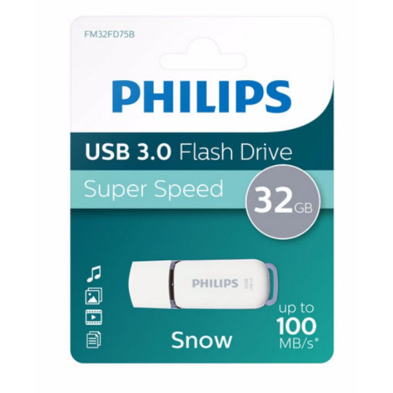 Philips FM32FD75B USB flash drive 32 GB USB Type-A 3.2 Gen 1 (3.1 Gen 1) White