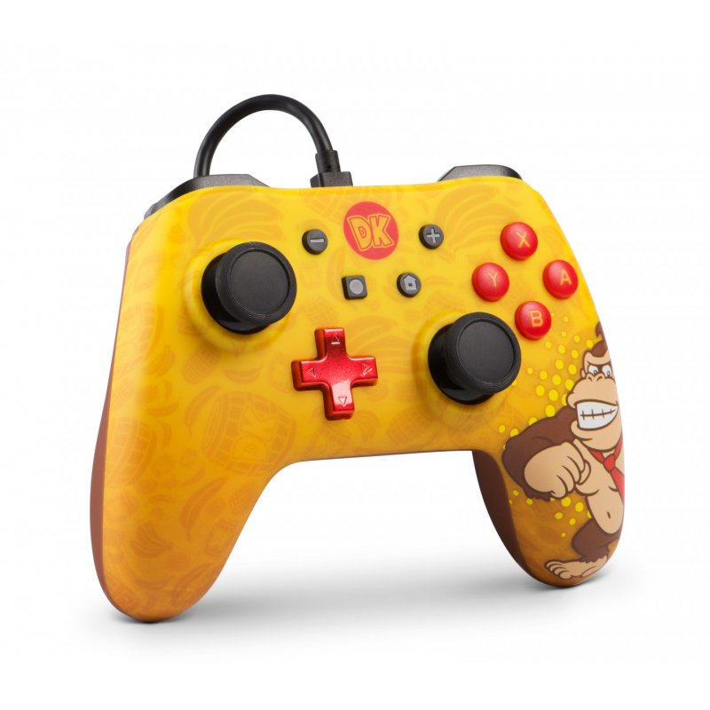PowerA Donkey Kong Marron, Jaune USB Manette de jeu Analogique/Numérique Nintendo Switch