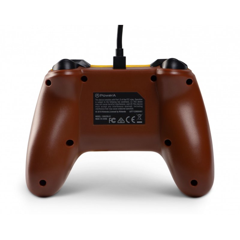 PowerA Donkey Kong Marron, Jaune USB Manette de jeu Analogique/Numérique Nintendo Switch