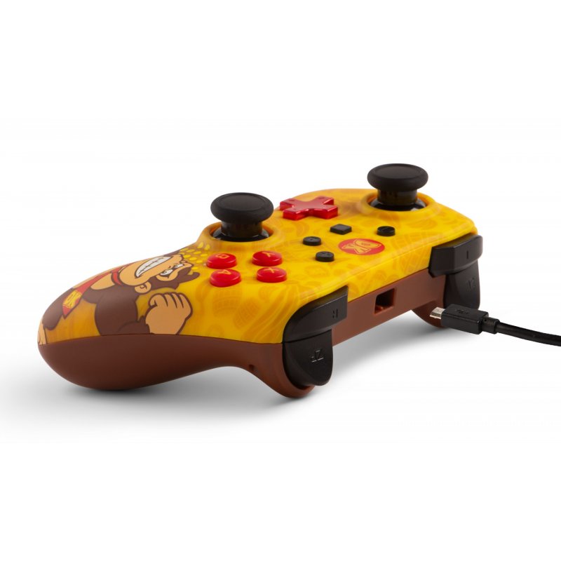 PowerA Donkey Kong Marron, Jaune USB Manette de jeu Analogique/Numérique Nintendo Switch