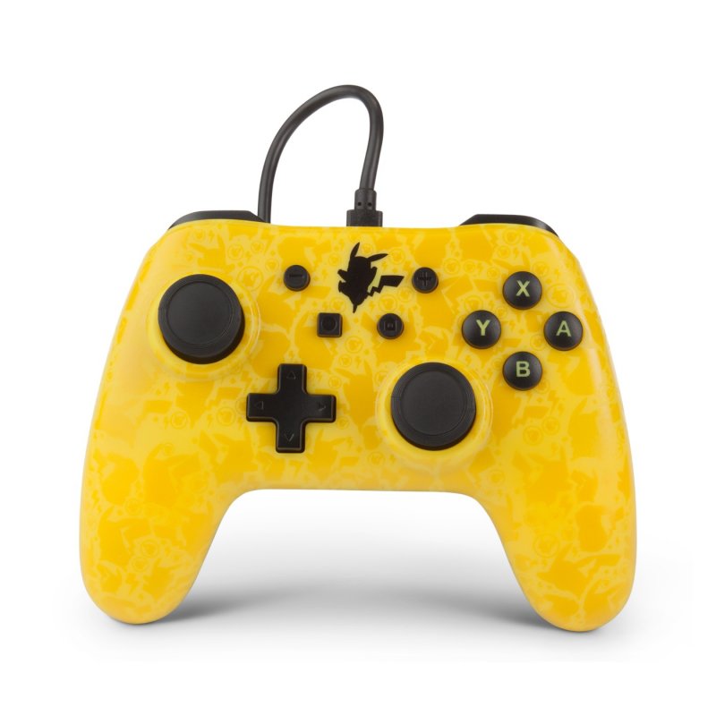 PowerA Pikachu Silhouette Yellow USB Gamepad Analogue / Digital Nintendo Switch