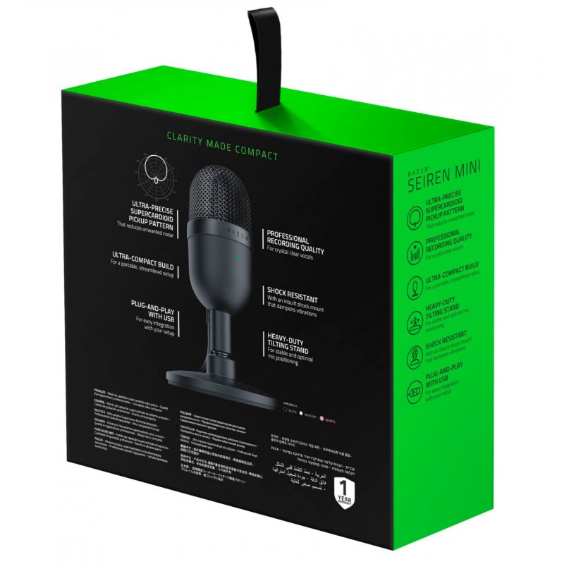 Razer Seiren Mini Noir Microphone de table