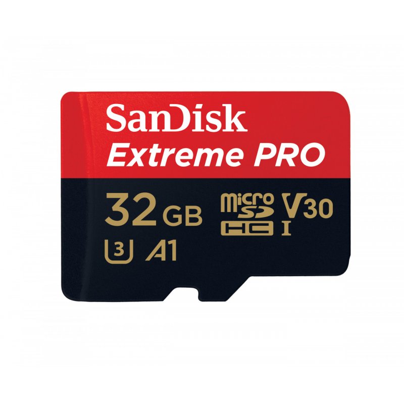 Extreme Pro microSDHC UHS-I U3 V30 A1 32 Go + Adaptateur SD