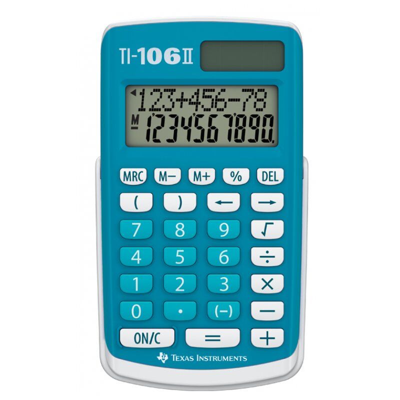 Texas Instruments TI-106 II calculator Pocket Display Blue
