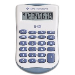 Texas Instruments TI-501 calculator Pocket Basic Blue, White