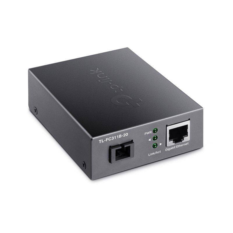 TP-Link TL-FC311B-20 convertisseur de support réseau 1000 Mbit/s 1550 nm Monomode Noir