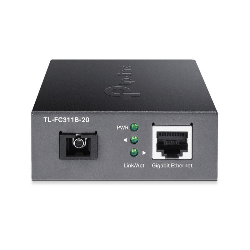 TP-Link TL-FC311B-20 convertisseur de support réseau 1000 Mbit/s 1550 nm Monomode Noir