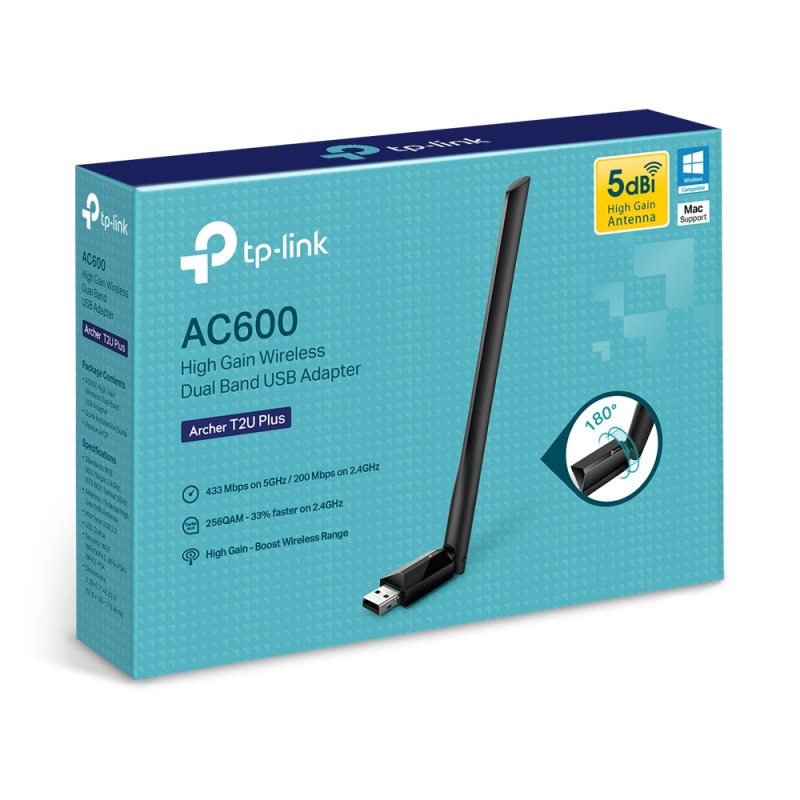 TP-Link Archer T2U Plus Interne WLAN 600 Mbit/s