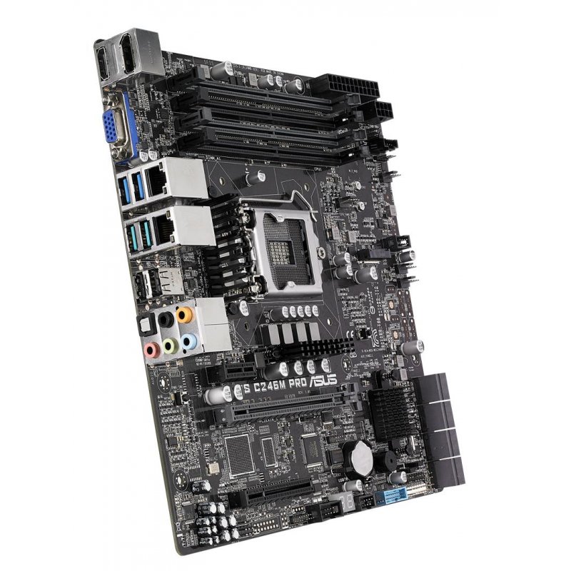 ASUS WS C246M PRO - Motherboard - micro ATX - LGA1151 Socket - C246