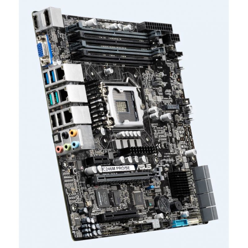 ASUS WS C246M PRO/SE - Motherboard - micro ATX - LGA1151 Socket - C246