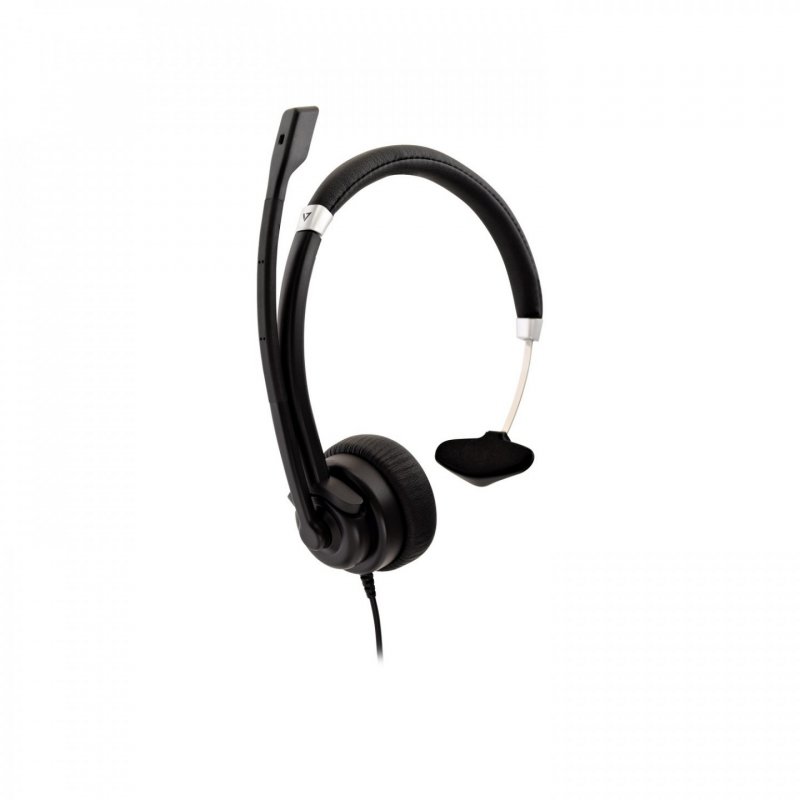 V7 Casque mono 3.5mm Deluxe avec microphone