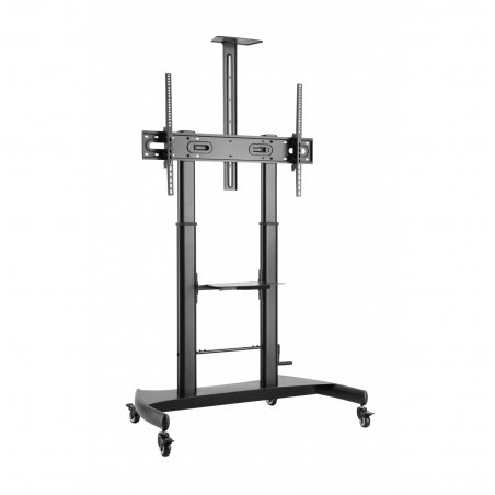 HEIGHT ADJUSTABLE PRO TV CART UP TO 100IN SIZE DISPLAY