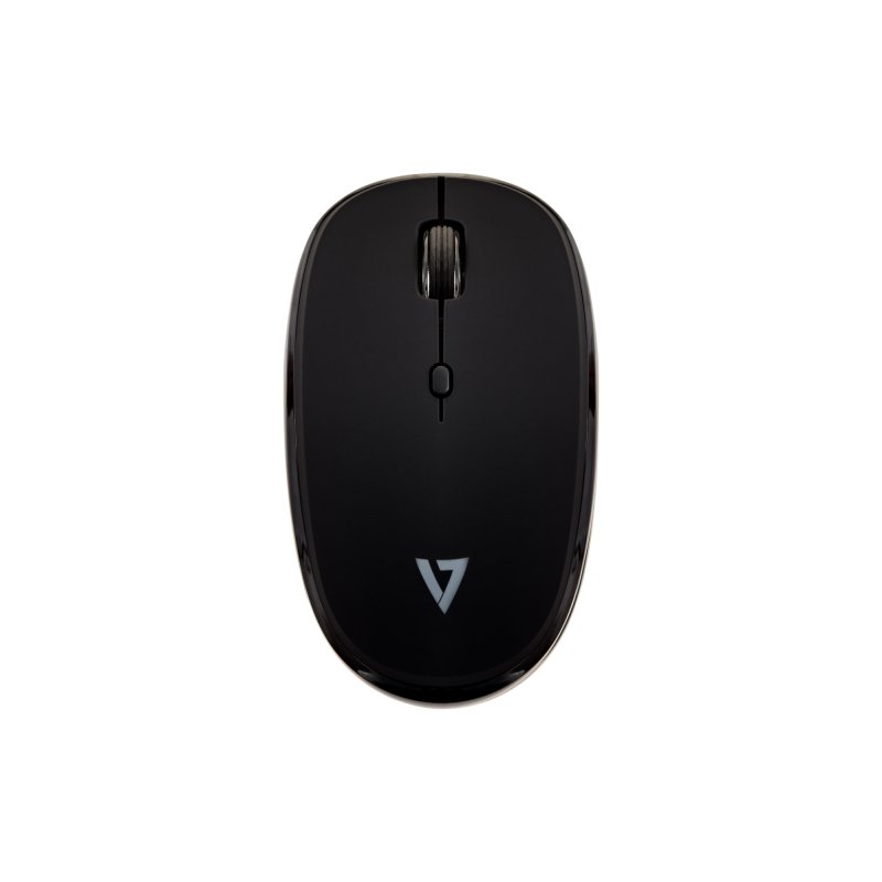 V7 MW550BT Bluetooth Silent 4-Button Mouse with adjustable DPI - Black
