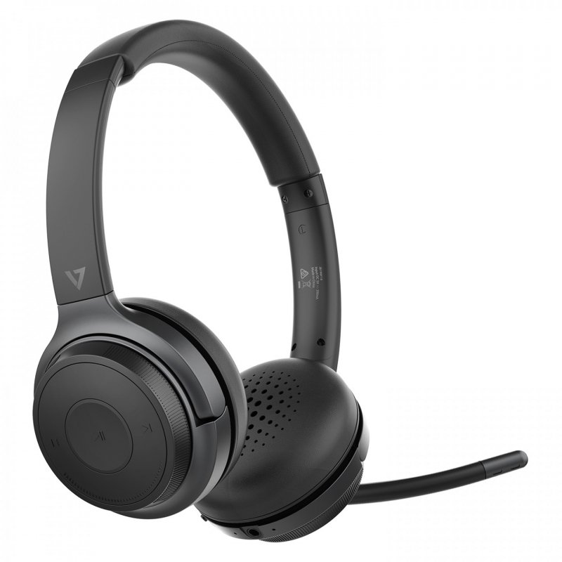 V7 HB600S écouteur/casque Sans fil Arceau Appels/Musique USB Type-C Bluetooth Noir