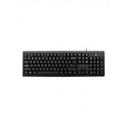 V7 KU200GS-DE Wired Keyboard, Black German QWERTZ Layout, TUV-GS