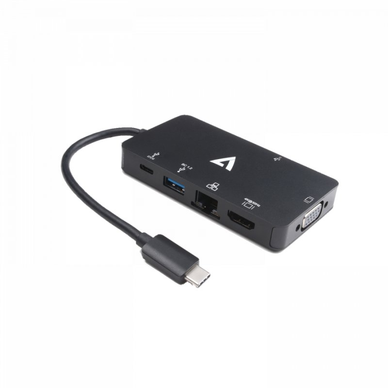 ADAPTATEUR USBC VERS HDMI VGA RJ45 USBA USBC NOIR