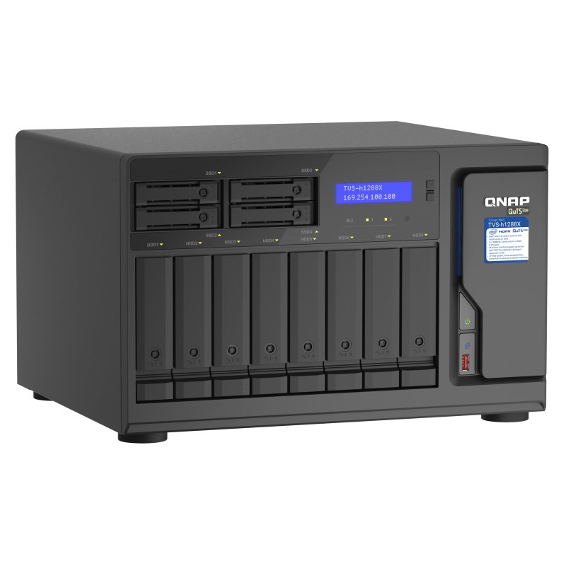 QNAP TVS-h1288X NAS Tower Ethernet/LAN Noir W-1250