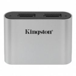 Kingston Technology Workflow microSD Reader card reader USB 3.2 Gen 1 (3.1 Gen 1) Type-C Black, Silver