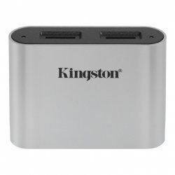 Kingston Technology Workflow microSD Reader lecteur de carte mémoire USB 3.2 Gen 1 (3.1 Gen 1) Type-C Noir, Argent