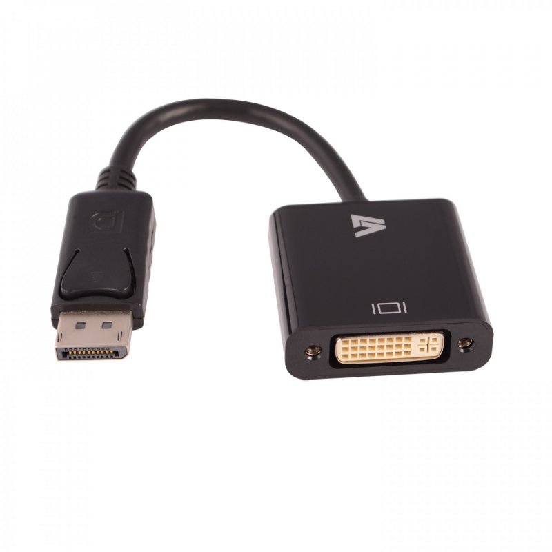 Adaptateur vid&eacuteo DisplayPort m&acircle vers DVI-I femelle, noir