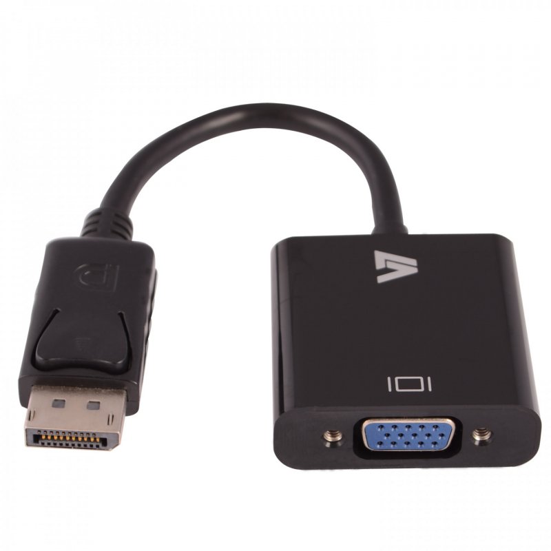 Adaptateur vid&eacuteo DisplayPort m&acircle vers VGA femelle, noir